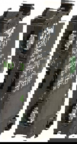 Electrical Switch Contact Blocks; Contact Configuration: NO ; Terminal Type: Screw ; For Use With: Indicating Lights; Pushbuttons ; Hole Diameter (mm): 22-1/2